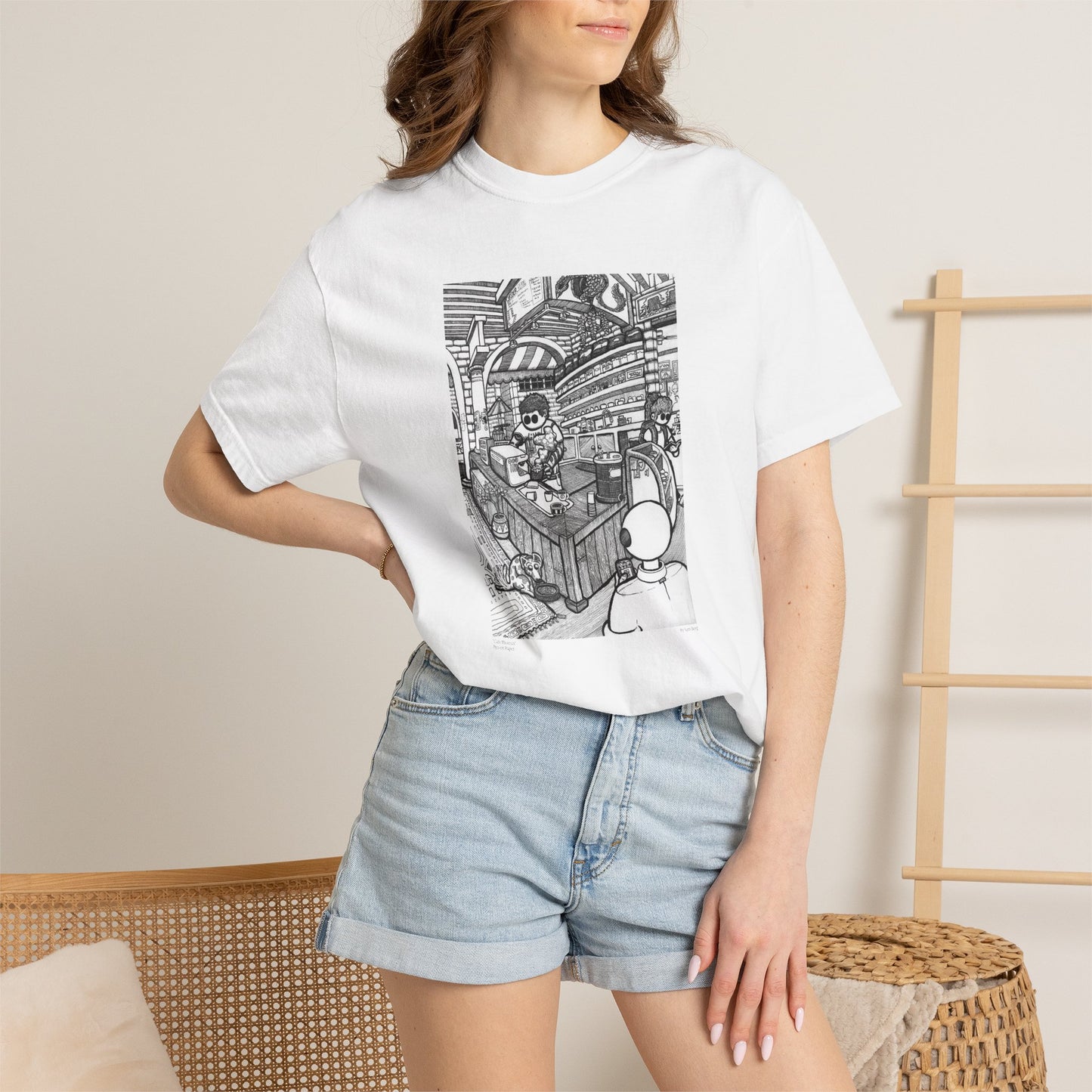 "Cafe Phoenix" Shirt (With Writing)
