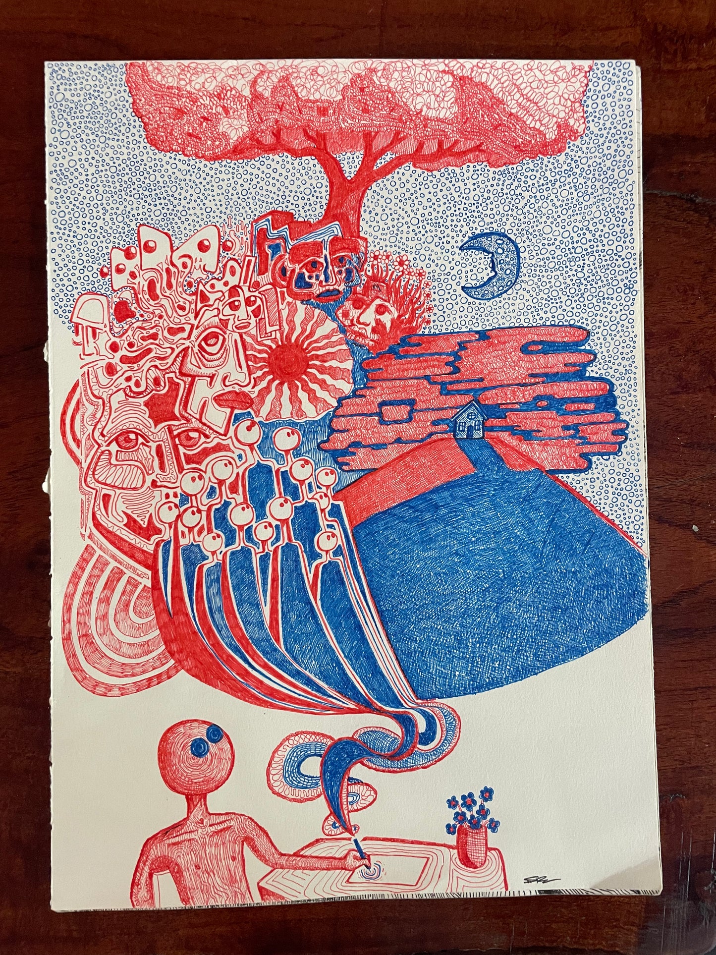 Red and Blue Original
