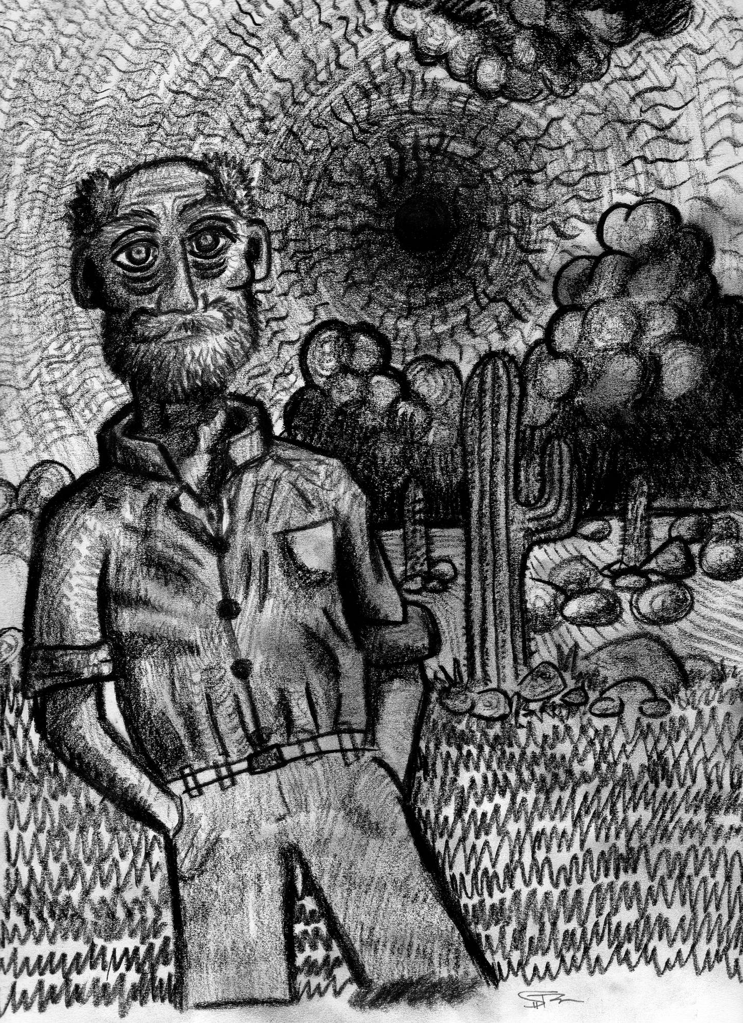 Man in The Desert
