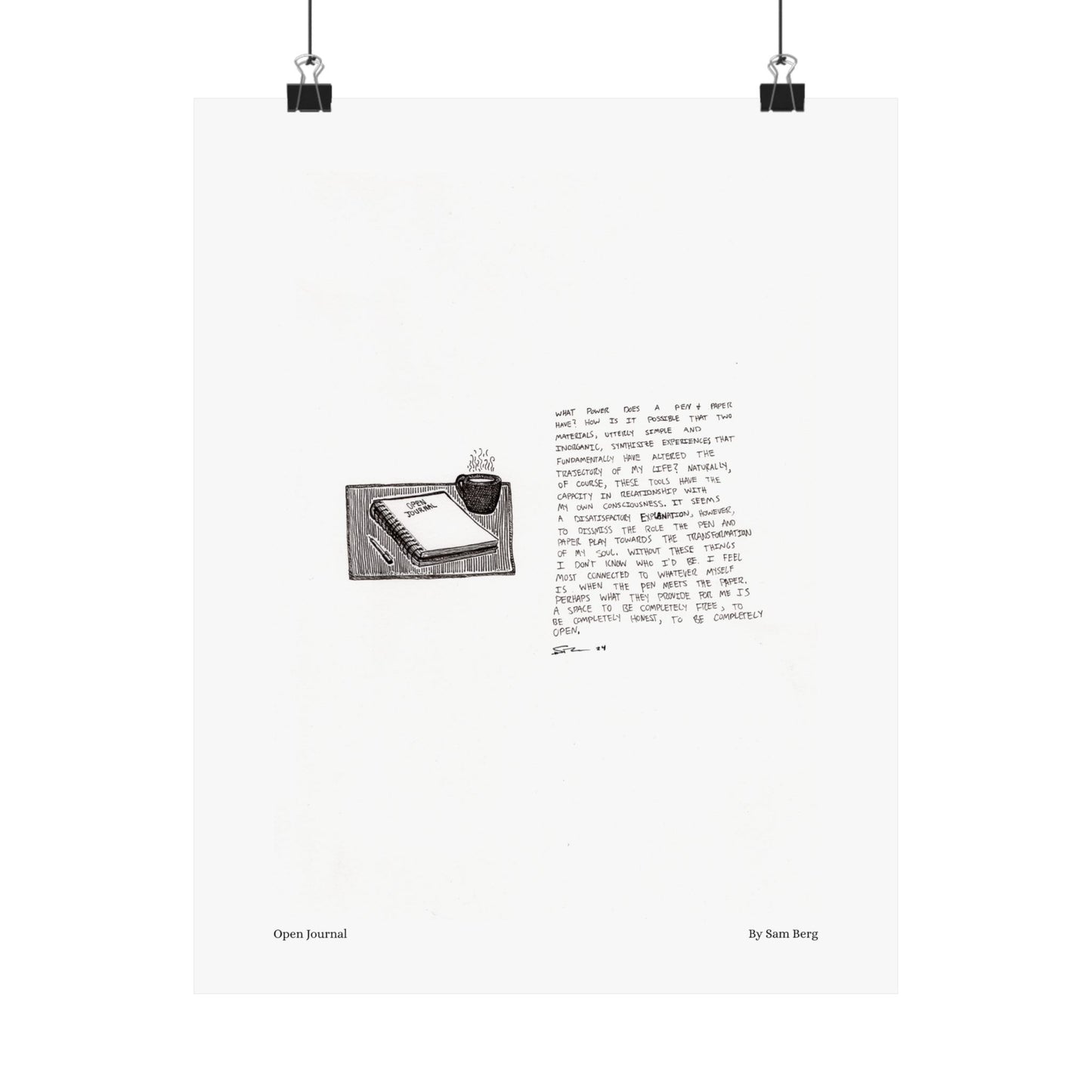 Print of "Open Journal"