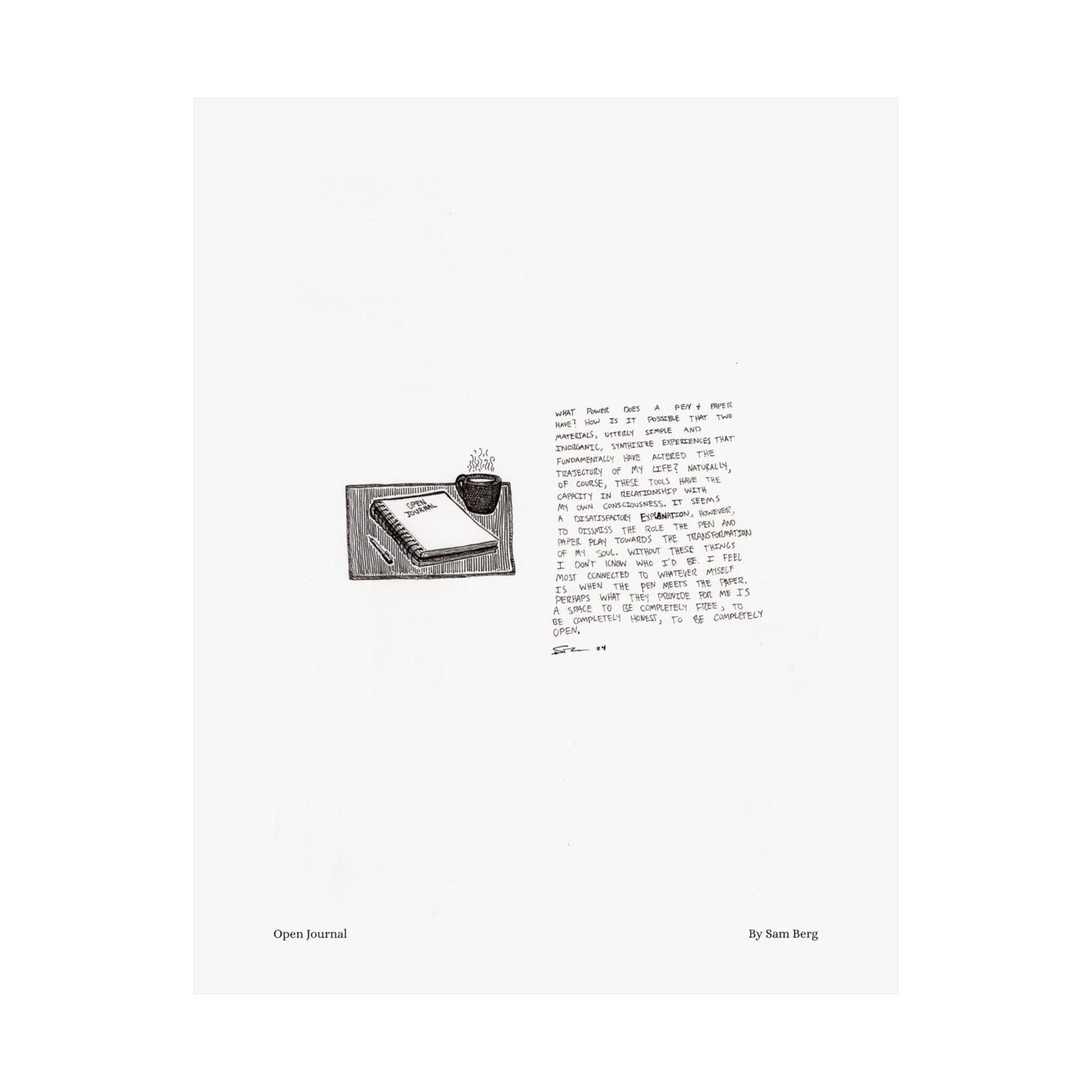 Print of "Open Journal"