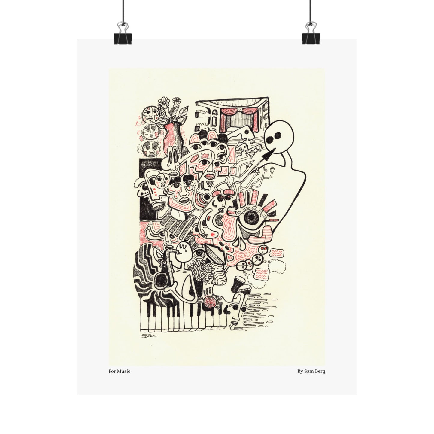 Print of "For Music"