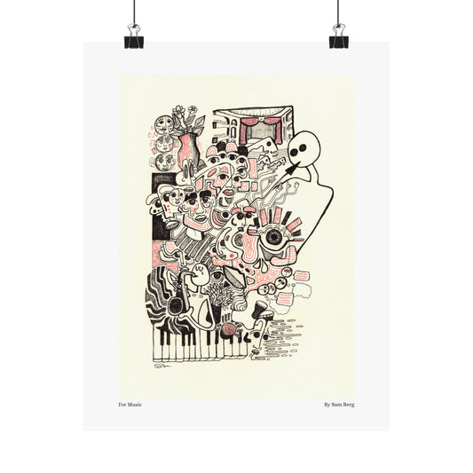 Print of "For Music"