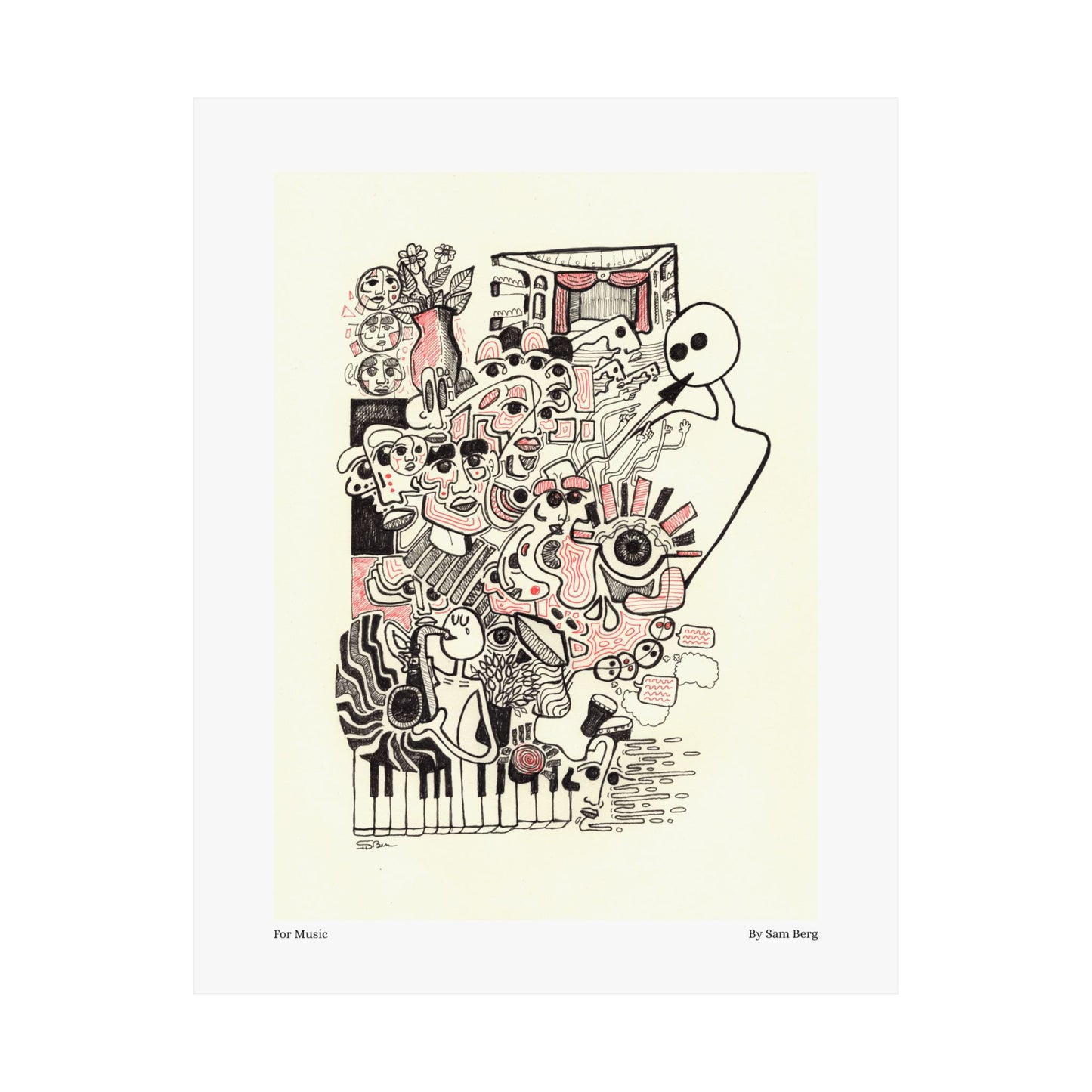 Print of "For Music"