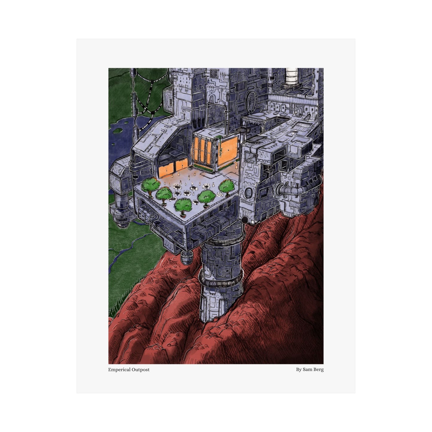 Print of "Empirical Outpost"