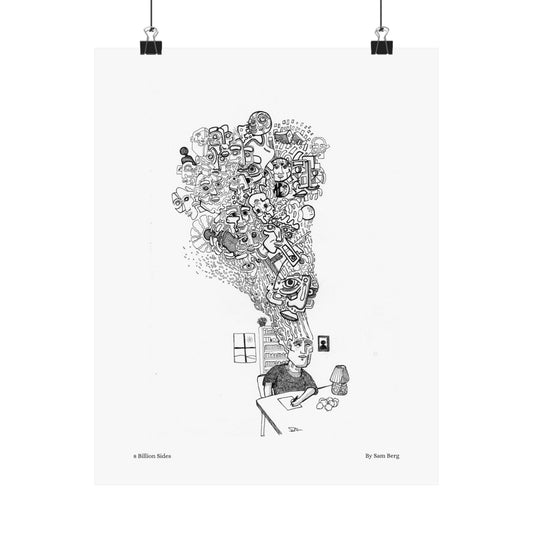 Print of "8 Billion Sides"